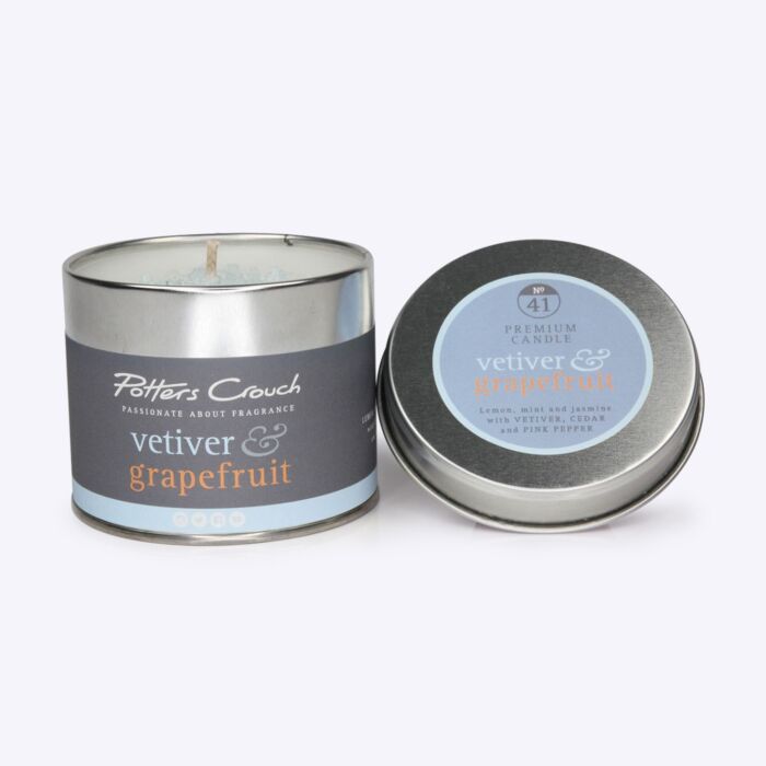 Potters Crouch - Candle Tin - Vetiver and Grapefruit